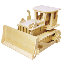 Boutique Colourless Wood Toy Vehicles-Bulldozer